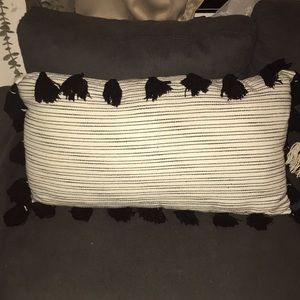 Boho tassel pillow